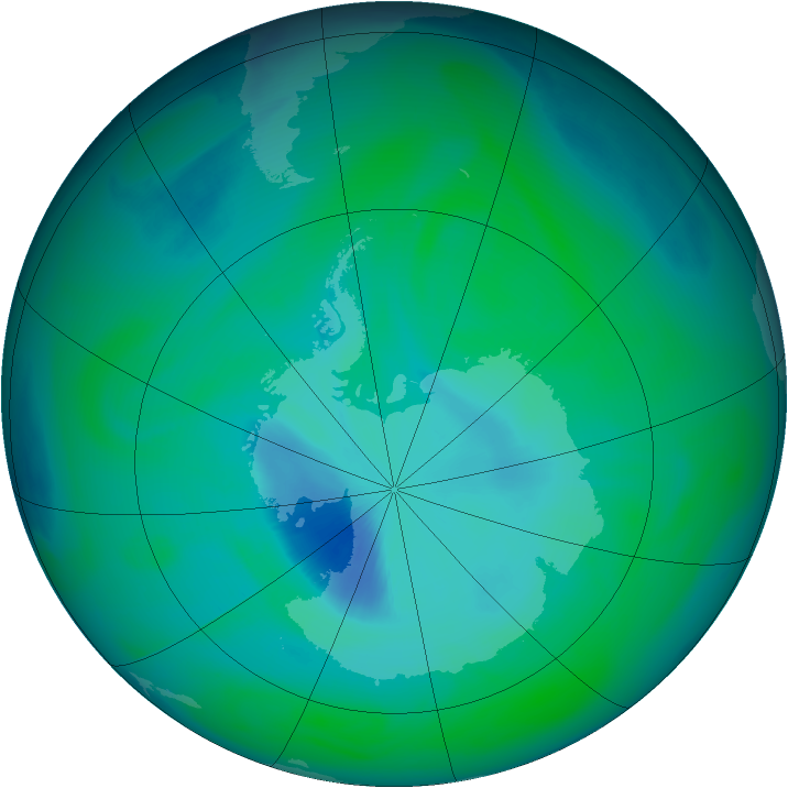 Ozone Map 2005-12-25